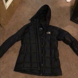 Black Womens North Face Puffer Jacket